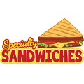 Signmission Safety Sign, 9 in Height, Vinyl, 6 in Length, Specialty Sandwiches, D-DC-48-Specialty Sandwiches D-DC-48-Specialty Sandwiches